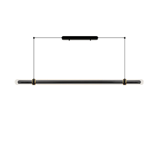 WOMO Black Glass Time tunnel Linear Pendant Light - WM3288