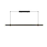 WOMO Black Glass Time tunnel Linear Pendant Light - WM3288