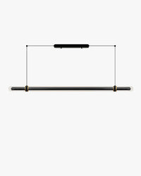WOMO Black Glass Time tunnel Linear Pendant Light - WM3288