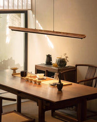 WOMO Walnut Linear Pendant Light - WM3289