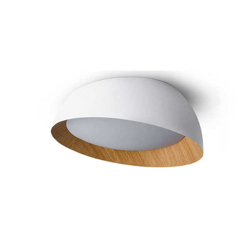 WOMO Wood Grain Asymmetrical Flush Mount Ceiling Light-WM1016