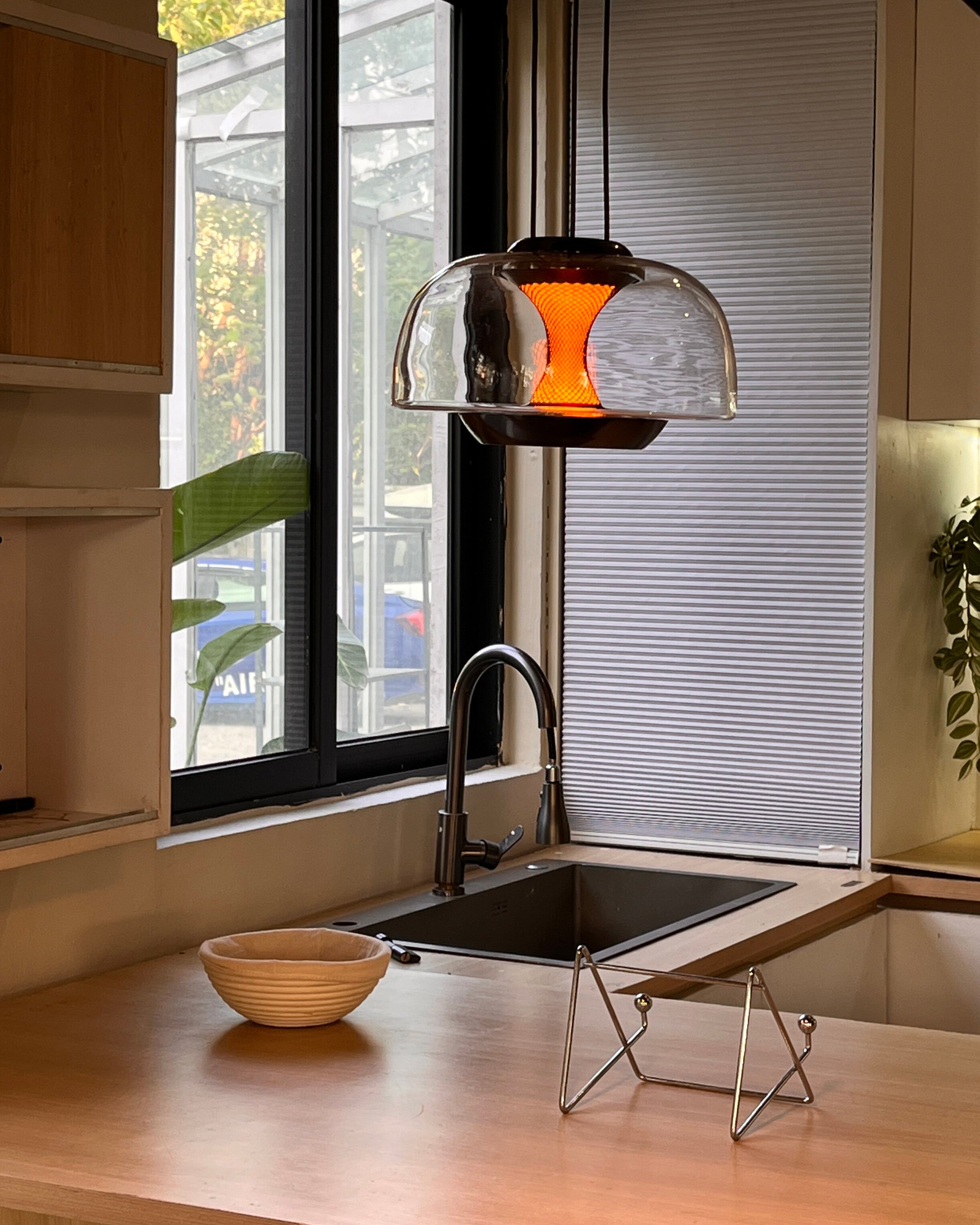 WOMO Dome Glass Sunset Glow Pendant Light - WM3322