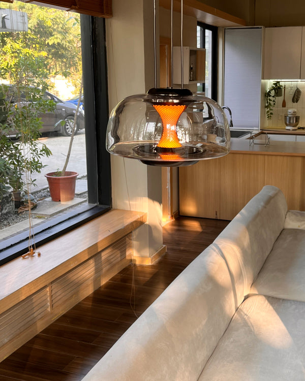 WOMO Dome Glass Sunset Glow Pendant Light - WM3322