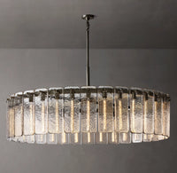 WOMO Textured Glass Round Chandelier - Calamette