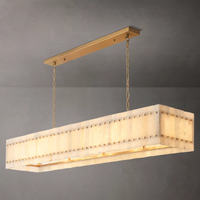 WOMO Alabaster Rectangular Chandelier - San Marco