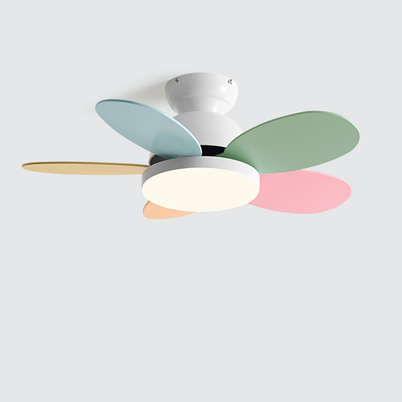 WOMO 36" Scandi Wood Ceiling Fan with Lamp WM5004