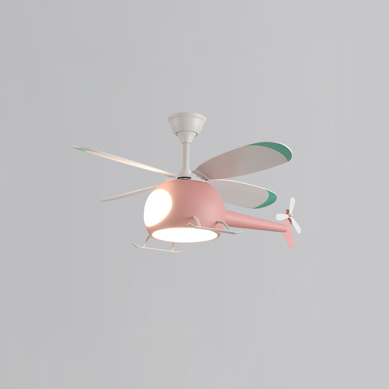 WOMO Airplane Children Ceiling Fan Lamp-WM5007