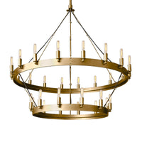 WOMO Vintage Filament Tubular Candle Tiered Chandelier - Camino