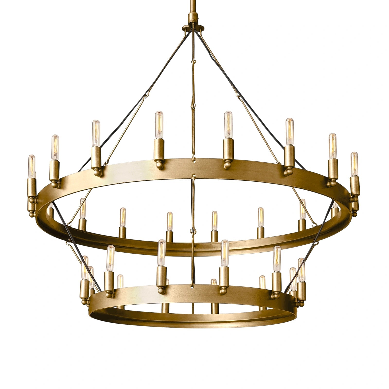 WOMO Vintage Filament Tubular Candle Tiered Chandelier - Camino