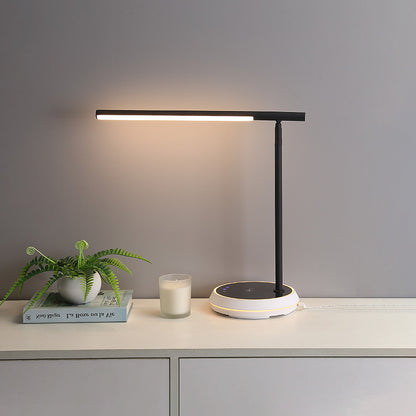 WOMO Dimmable Touch Cantilever Desk Lamp with Wireless Charger-WM8040