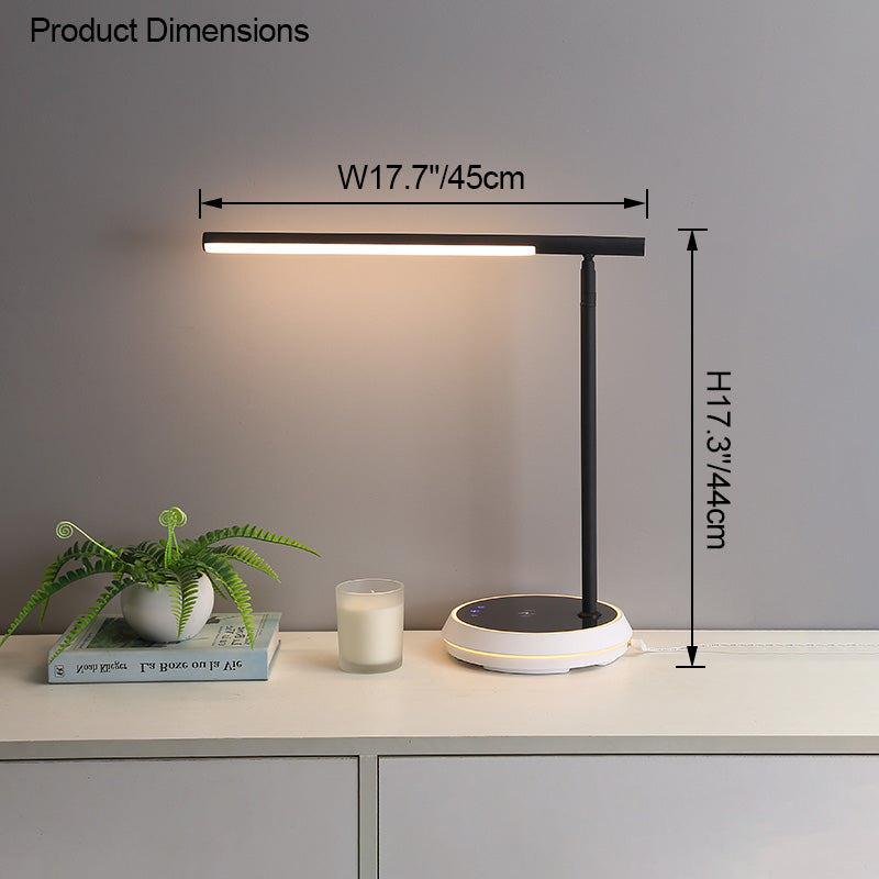 WOMO Dimmable Touch Cantilever Desk Lamp with Wireless Charger-WM8040