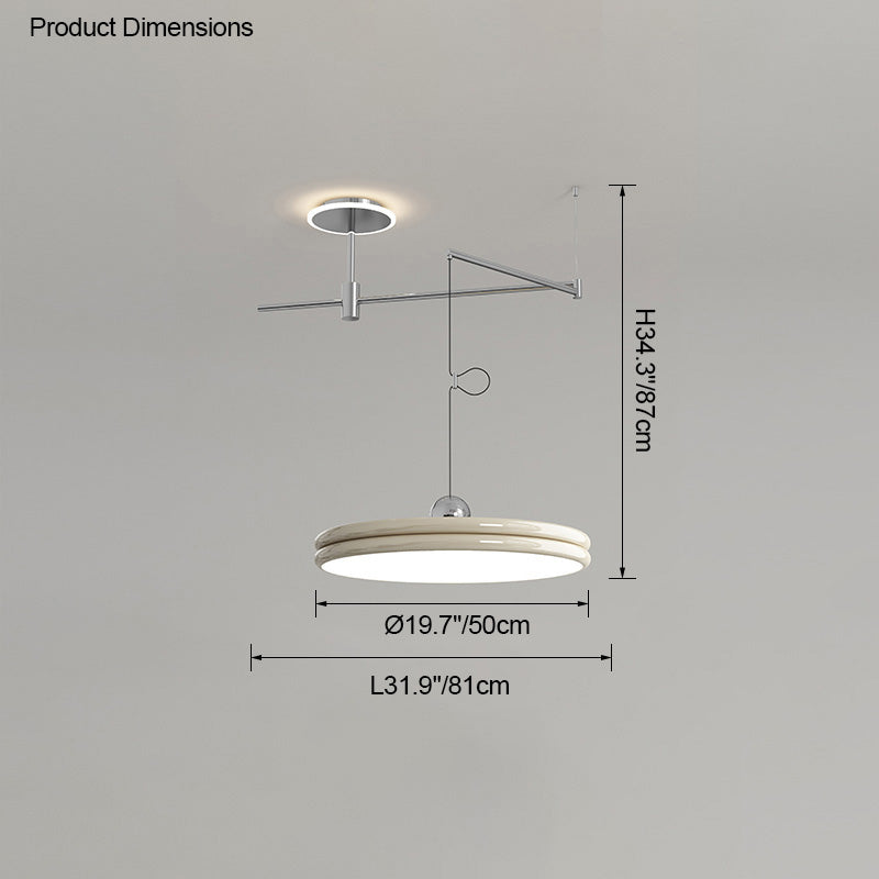 WOMO Disc Offset Pendant Light-WM2251