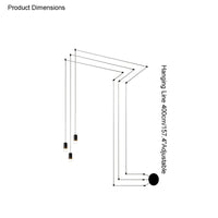 WOMO Spider Off Center Chandelier-WM2107