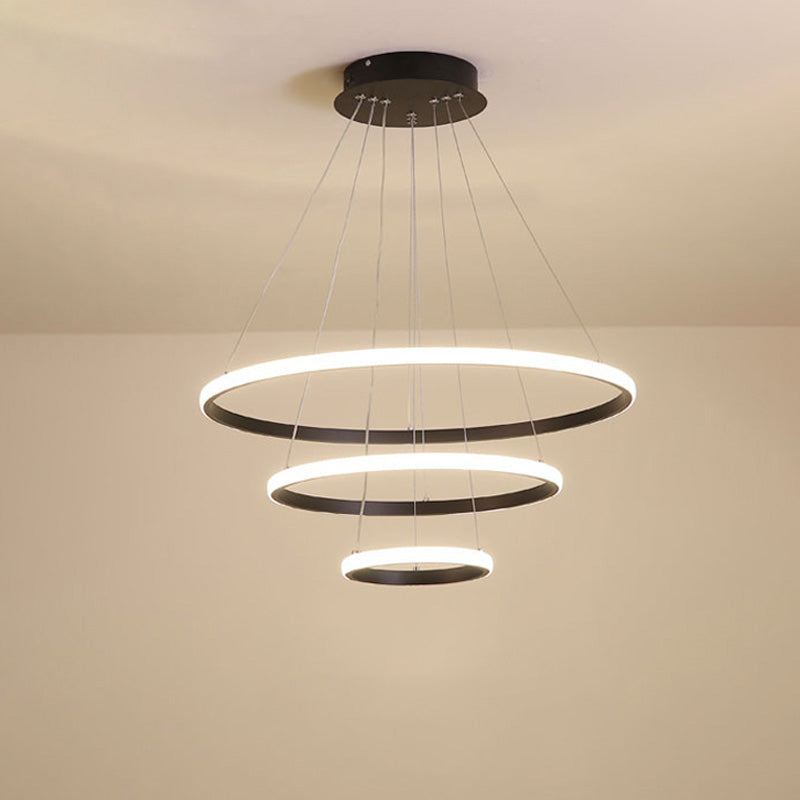 WOMO Tiered Led Ring Chandelier-WM2006