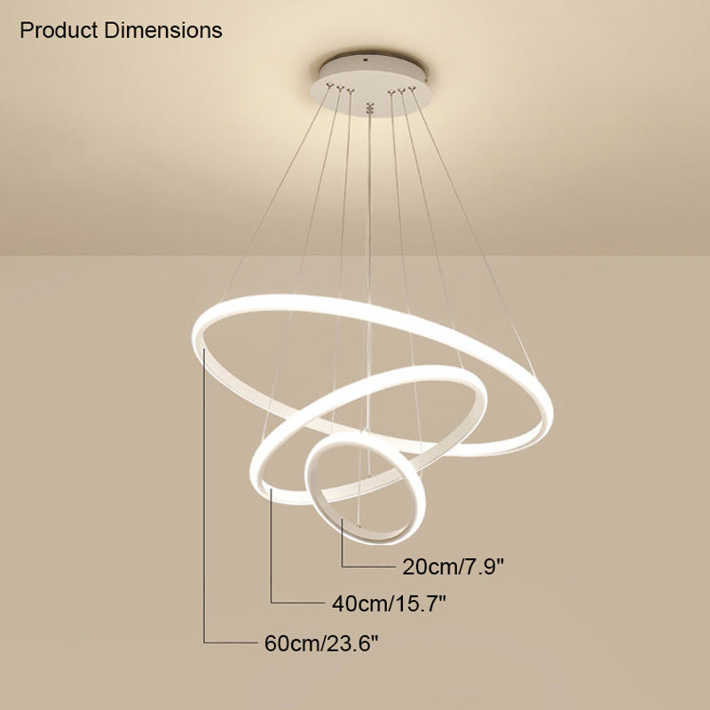 WOMO Tiered Led Ring Chandelier-WM2006