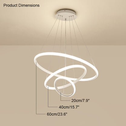 WOMO Tiered Led Ring Chandelier-WM2006