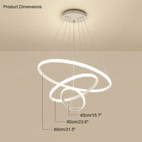 WOMO Tiered Led Ring Chandelier-WM2006