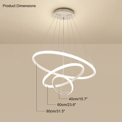 WOMO Tiered Led Ring Chandelier-WM2006