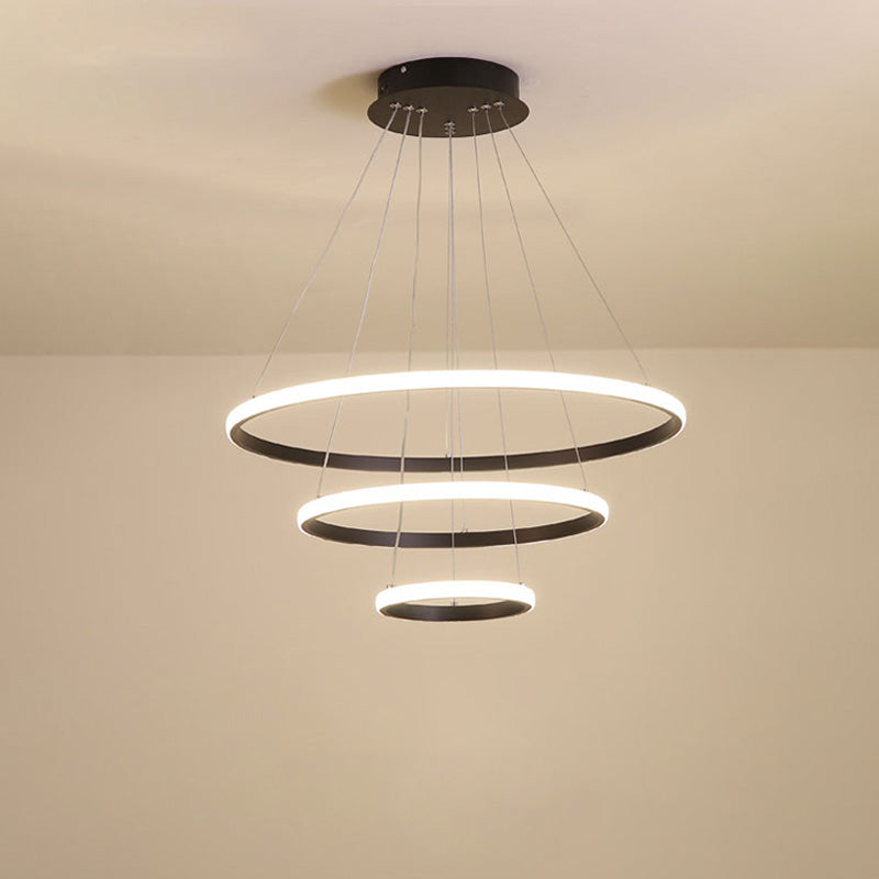 WOMO Tiered Led Ring Chandelier-WM2006