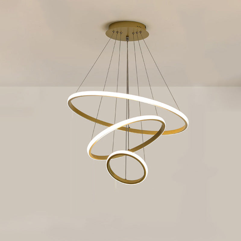 WOMO Tiered Led Ring Chandelier-WM2006