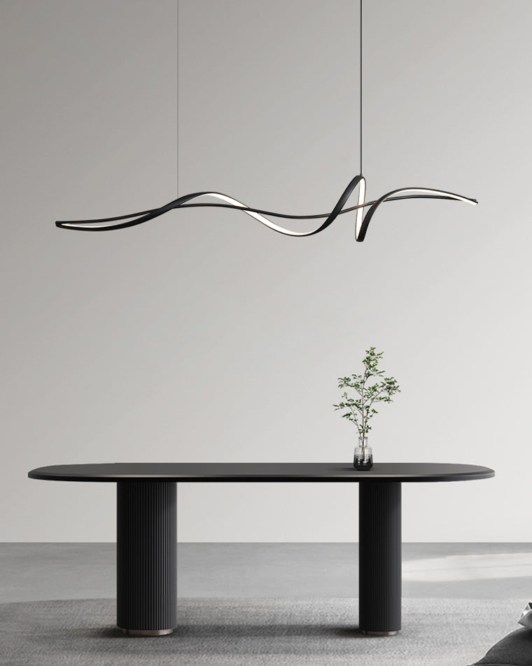 WOMO Black Spiral Led Pendant Light-WM2299