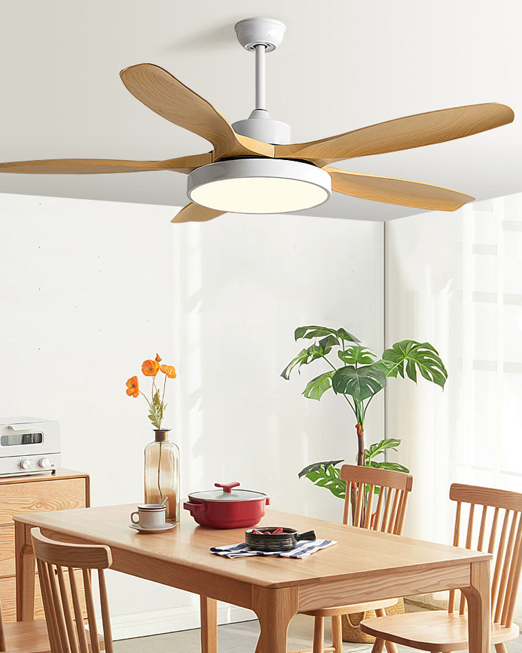 WOMO Scandi Reversible Ceiling Fan with Light-WM5002