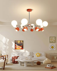 WOMO Space Age Glass Globe Chandelier-WM2290