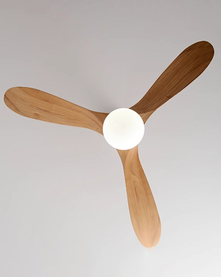 WOMO 52" Propeller Wood Ceiling Fan Lamp-WM5008