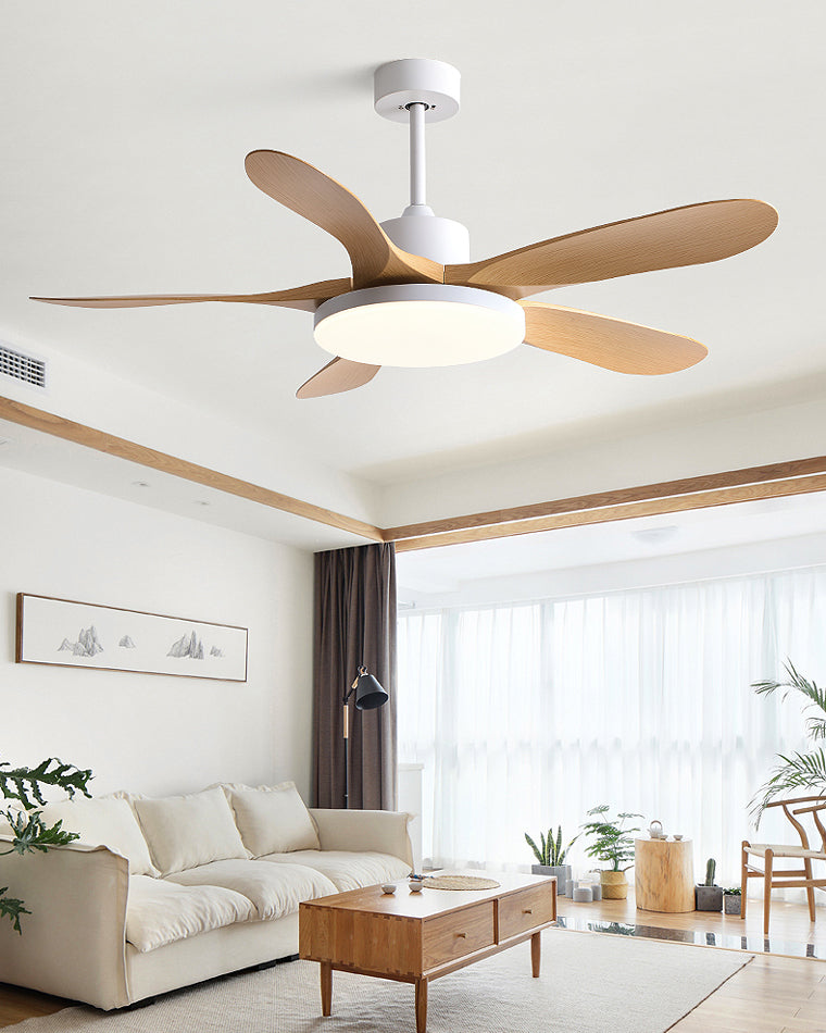 WOMO Scandi Reversible Ceiling Fan with Light-WM5002