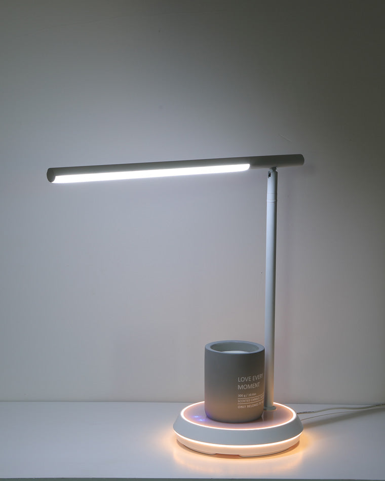 WOMO Dimmable Touch Cantilever Desk Lamp with Wireless Charger-WM8040