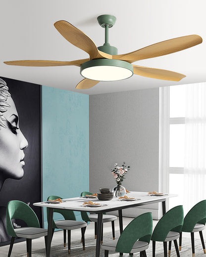 WOMO Scandi Reversible Ceiling Fan with Light-WM5002