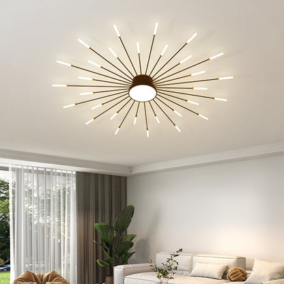 WOMO Firework Sunburst Flush Mount Ceiling Light-WM1001