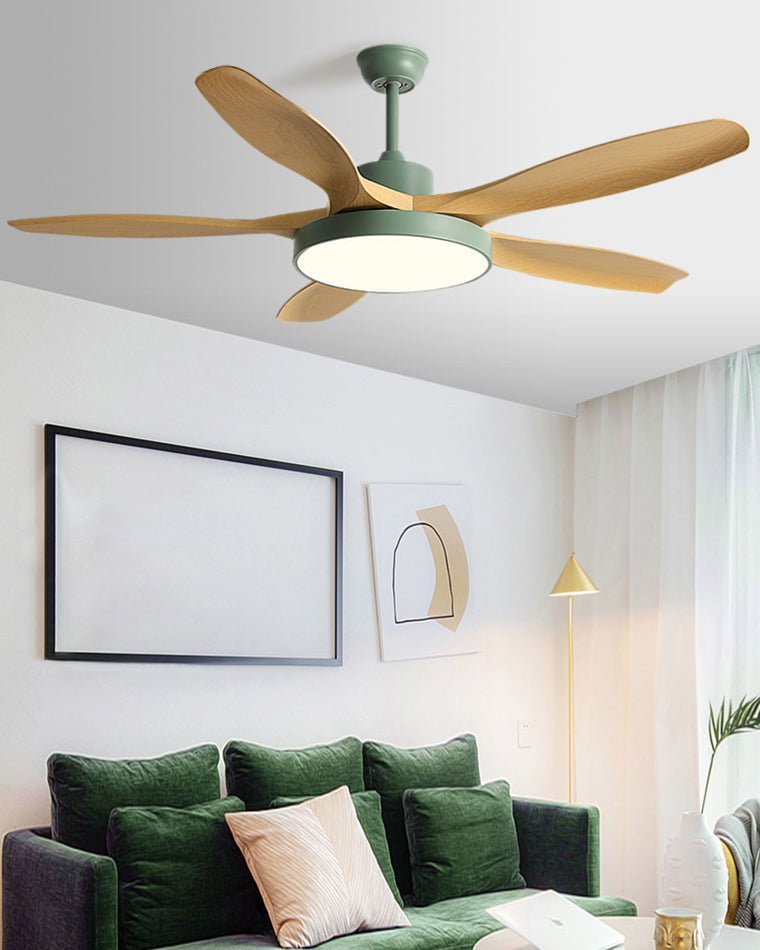 WOMO Nordic Reversible Ceiling Fan with Light-WM5002