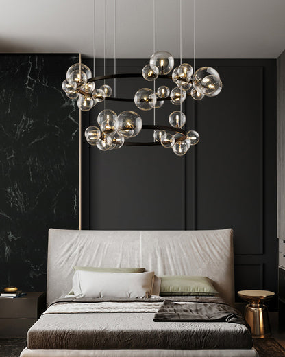 WOMO Circular Glass Bubble Chandelier-WM2292