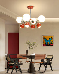 WOMO Space Age Glass Globe Chandelier-WM2290