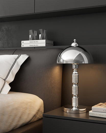 WOMO Dome Column Chrome Table Lamp-WM8047