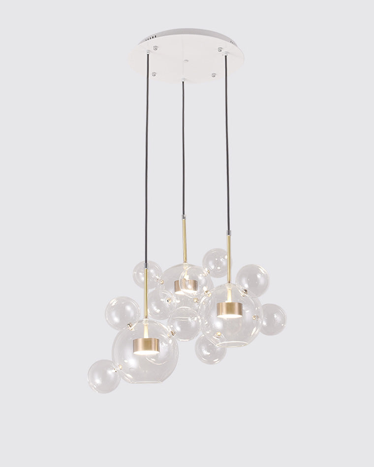 WOMO Glass Bubble Multi Pendant Light-WM2479