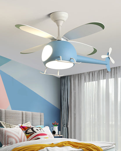 WOMO Airplane Children Ceiling Fan Lamp-WM5007