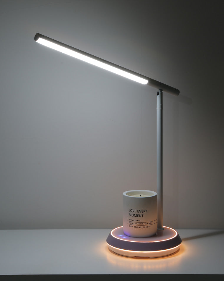 WOMO Dimmable Touch Cantilever Desk Lamp with Wireless Charger-WM8040