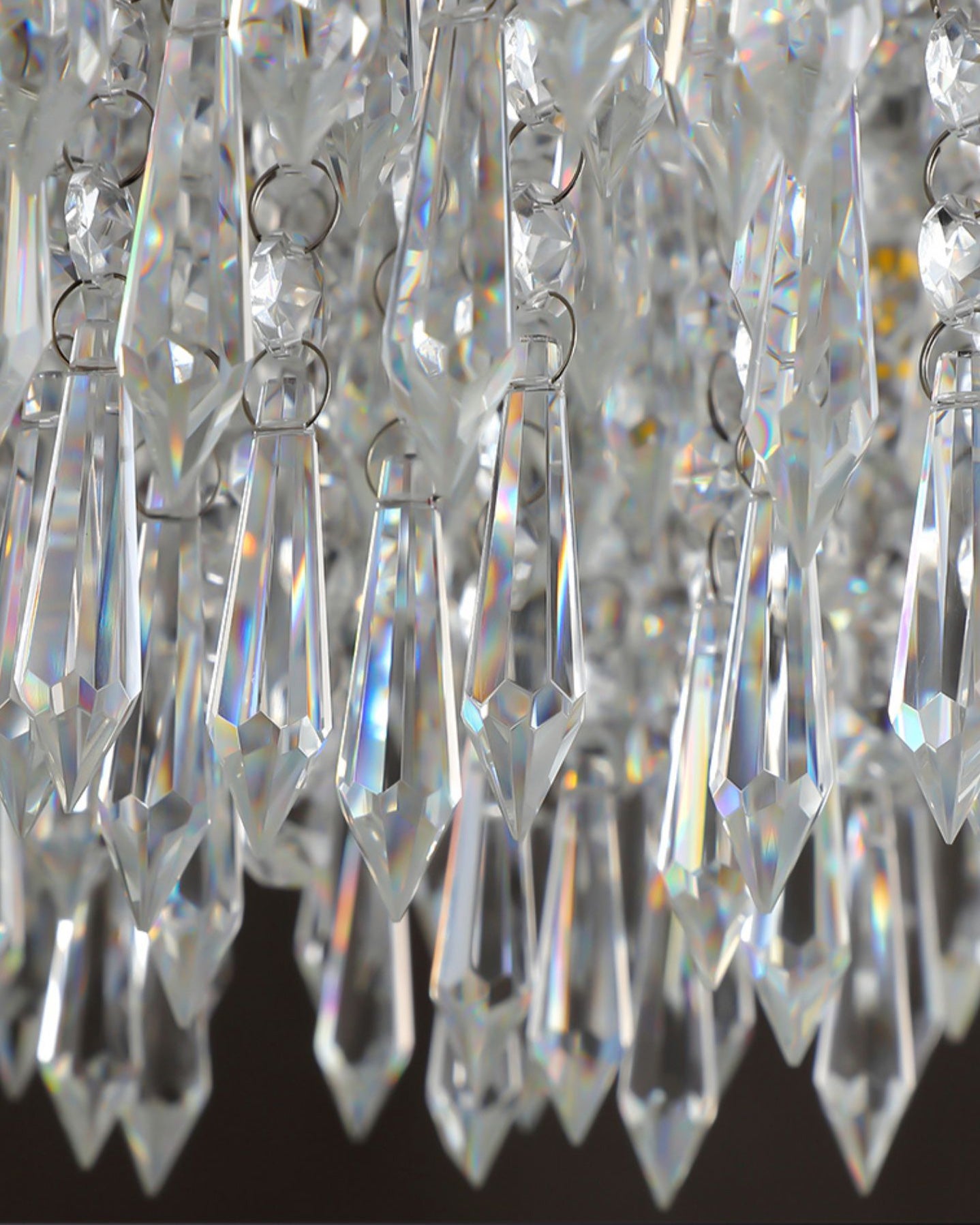 WOMO Cascading Round Crystal Chandelier-WM2628