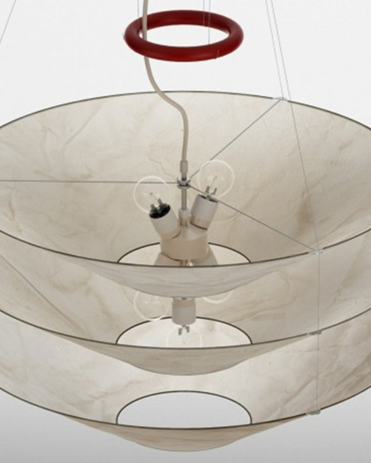 WOMO Tiered Cone Rice Paper Pendant Light-WM2775