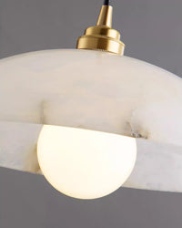 WOMO Dome Alabaster Pendant Light-WM2839