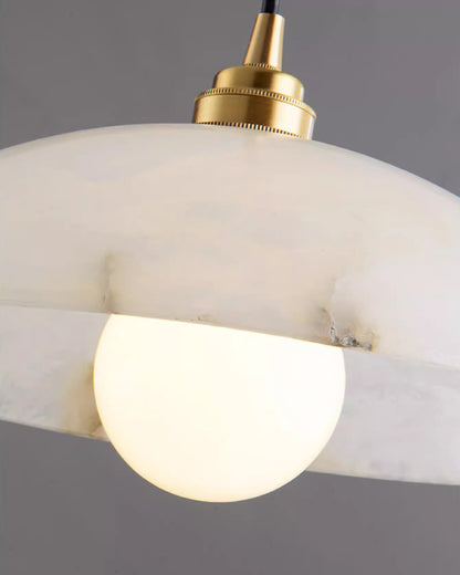 WOMO Dome Alabaster Pendant Light-WM2839