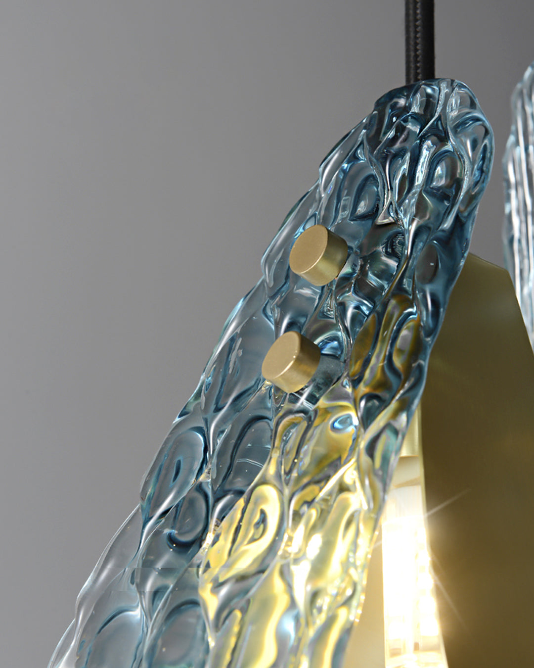 WOMO Peacock Blue Art Glass Pendant Light-WM2213a