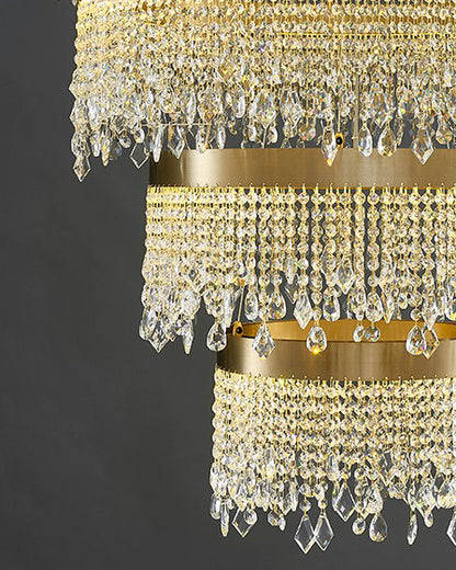 WOMO Cascading Crystal Chandelier-WM2350