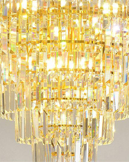 WOMO Large Cascading Crystal Chandelier-WM2917