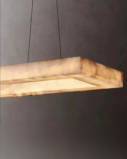 WOMO Rectangle Alabaster Chandelier-WM2822