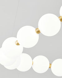 WOMO Pearl Brass Globe Chandelier-WM2102e