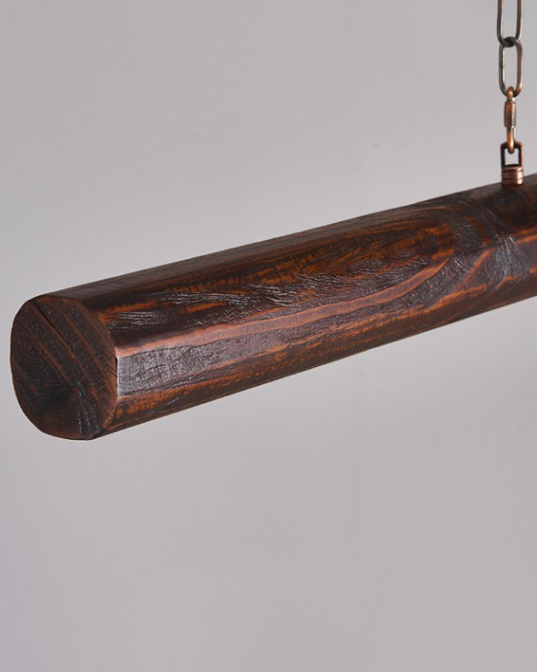 WOMO Walnut Linear Led Pendant Light-WM2521