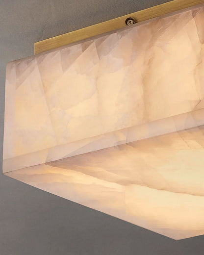 WOMO Alabaster Square Ceiling Light-WM1115